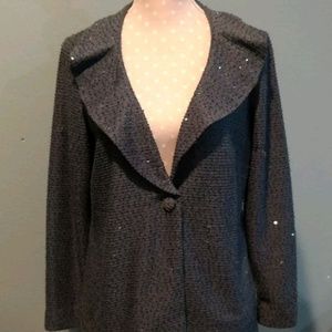 Joan Rivers Dress Jacket sequin textured small